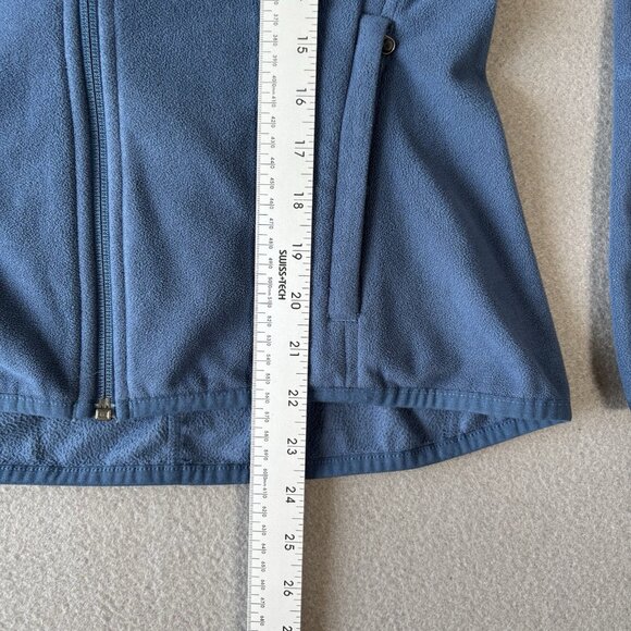 The North Face Jacket Womens Small Blue TKA 100 Fleece Full Zip Hoodie Thumbhole - Picture 8 of 16
